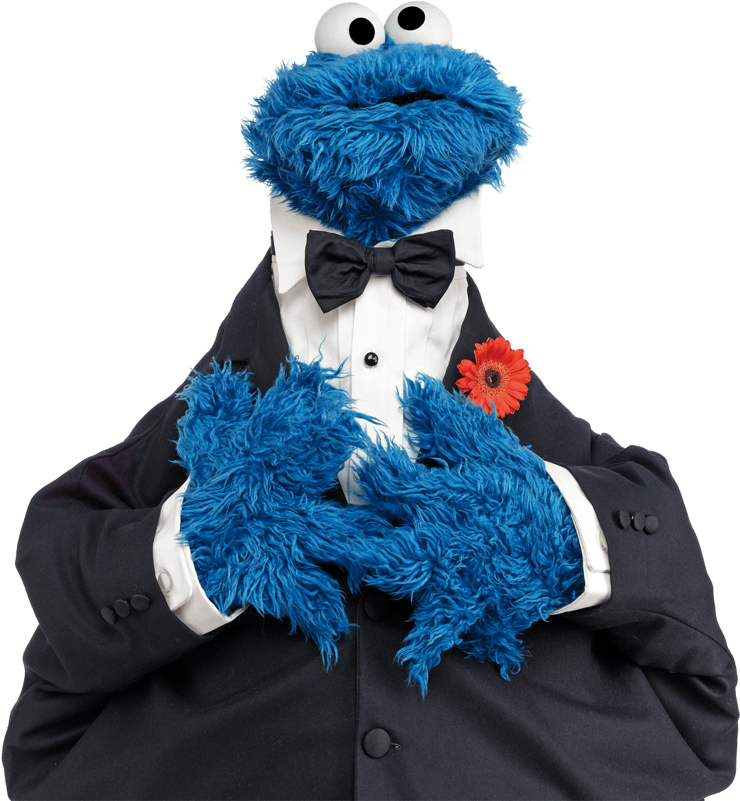 Gentleman cookie character reading docs