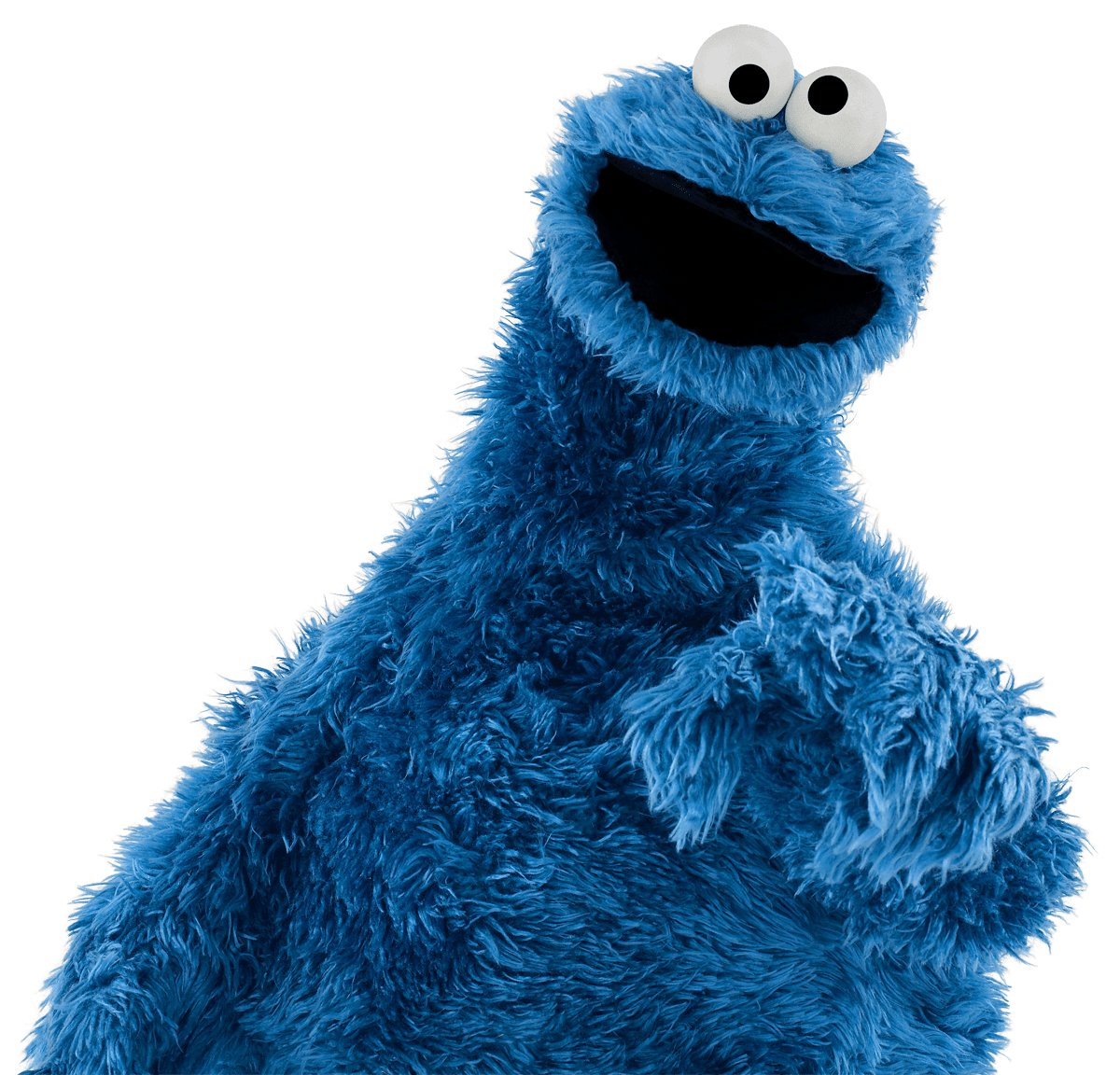 Cookie character pointing